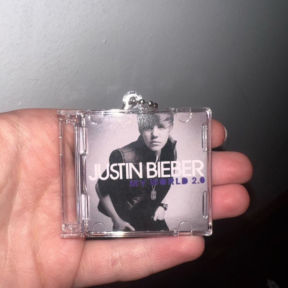 Justin Bieber mini CD Keychain